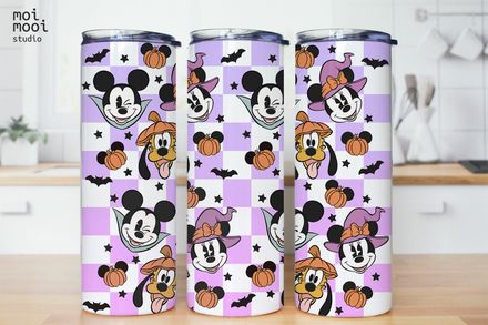 Halloween Disney Minnie Mouse 20oz Tumbler Design