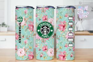 School Teacher Fuel Coffee 20oz Tumbler Design