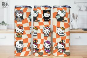 Halloween Sanrio Hello Kitty Costume 20oz Tumbler Design