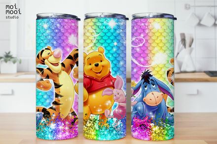 Winnie the Pooh Bear Honey 20oz Tumbler Design