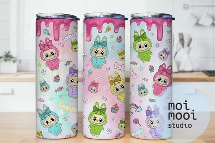 The Monsters Labubu 20oz Tumbler Design
