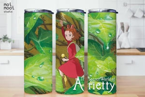 Anime Ghibli Princess Arrietty Advanture 20oz Tumbler Design