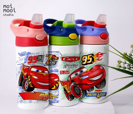 Cars Hot Wheels Toy 12oz Kids Sippy Tumbler Design