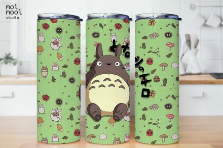 Anime Ghibli Totoro 20oz Tumbler Design