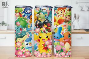 Anime Monster Pokemon 20oz Tumbler Design