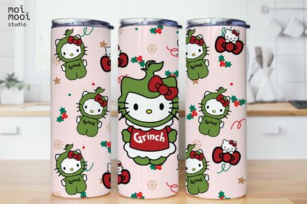 Sanrio Christmas Hello Kitty 20oz Tumbler Design