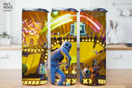 Fortnite Marshmello Video Game Kids 20oz Tumbler Design