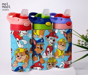 Puppy Dog Paw Patrol Police Cartoon 12oz Kids Sippy Tumbler Design