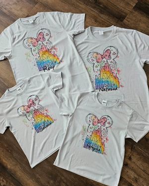 Custom Disney Vacation Family Tshirts Adult - GREY