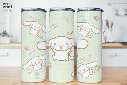 Sanrio Hello Kitty Cinnamonroll Kawaii Puppy 20oz Tumbler Design