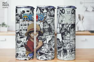 Anime Onepiece Pirates 20oz Tumbler Design