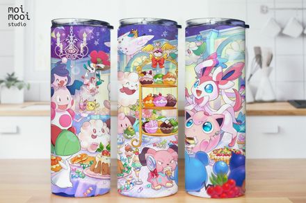 Anime Monster Pokemon 20oz Tumbler Design