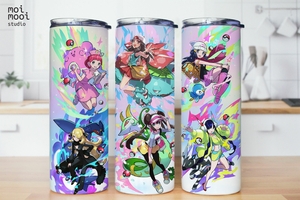 Anime Pink Pokemon Monster 20oz Tumbler Design