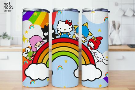 Sanrio Hello Kitty Friends 20oz Tumbler Design