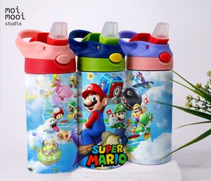 Super Mario Video Game Bros 12oz Kids Sippy Tumbler Design