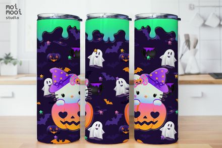 Halloween Sanrio Hello Kitty 20oz Tumbler Design