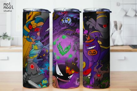 Anime Monster Pokemon 20oz Tumbler Design