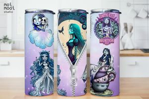 Halloween Corpse Bride 20oz Tumbler Design