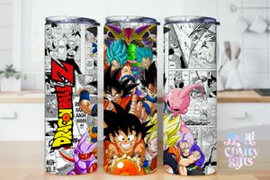 Anime Dragonball Z 20oz Tumbler Design