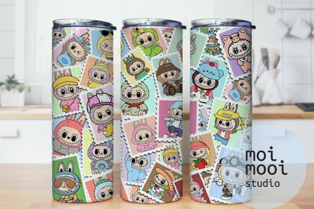 The Monsters Labubu 20oz Tumbler Design