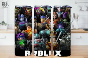 Roblox Video Game Boy Kids 20oz Tumbler Design