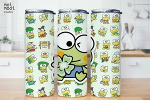Sanrio Hello Kitty Frog Keroppi 20oz Tumbler Design