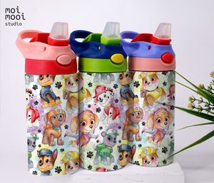 Puppy Dog Paw Patrol Police Cartoon 12oz Kids Sippy Tumbler Design