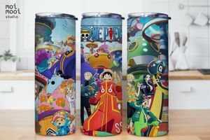 Anime Onepiece Pirates 20oz Tumbler Design