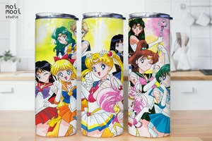 Sailor Moon Princess Anime 20oz Tumbler Design