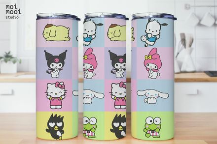 Sanrio Hello Kitty Friends 20oz Tumbler Design
