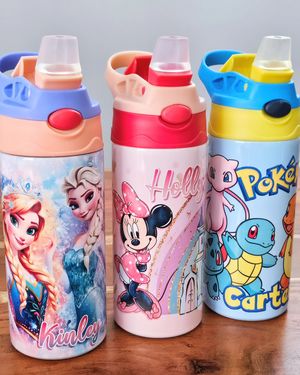 Custom Kids Sippy Water Bottle Tumbler - Choose any design