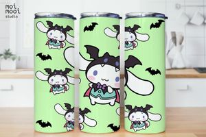 Halloween Sanrio Hello Kitty Cinnamonroll 20oz Tumbler Design