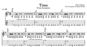 Inception theme - Time - Hans Zimmer | Fingerstyle Guitar