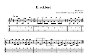 Blackbird (guitar accompaniment) | The Beatles | Paul McCartney and John Lennon