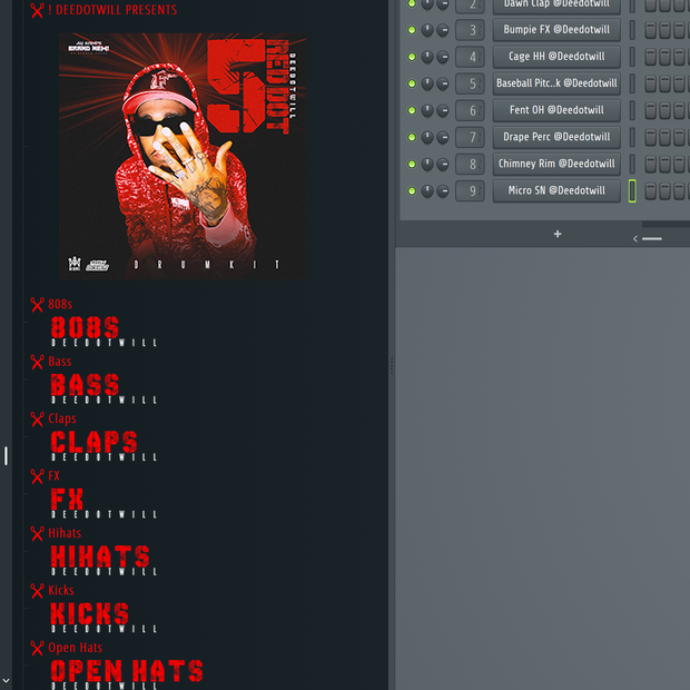RED DOT 5 Drum Kit (Official)