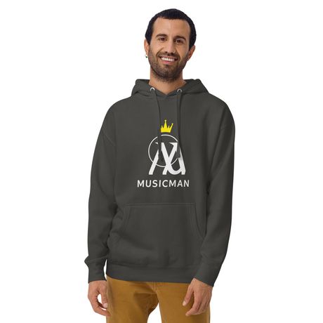 Music Man Hoodie – Iconic White Front Logo