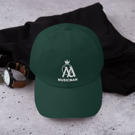 Music Man branded cap with a clean white logo