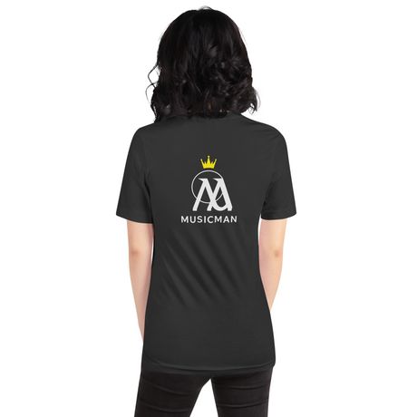 Music Man T‑Shirt – Iconic White Back Logo