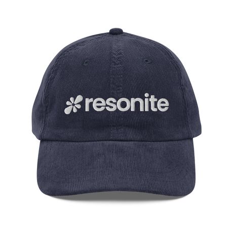 Resonite Embroidered Corduroy Cap