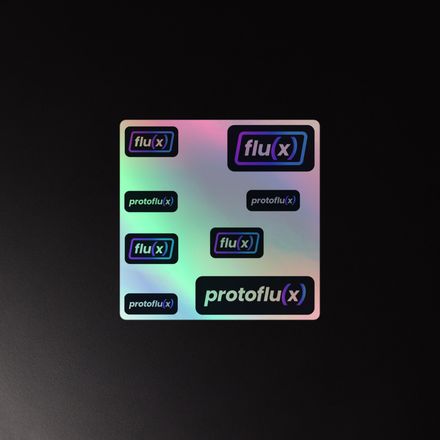 Holographic Protoflux Stickers