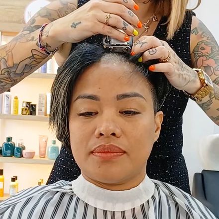 Ana: pixie to headshave