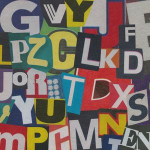 MAGAZINE LETTER CUT OUT PNGS