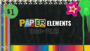 VINTAGE PAPER TEXTURES &amp; ELEMENTS