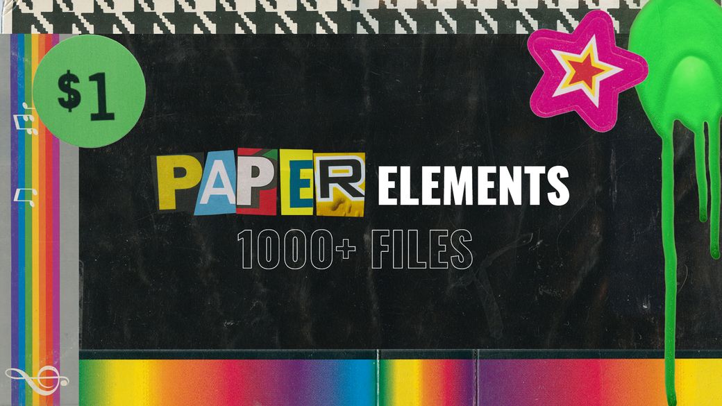 VINTAGE PAPER TEXTURES &amp; ELEMENTS