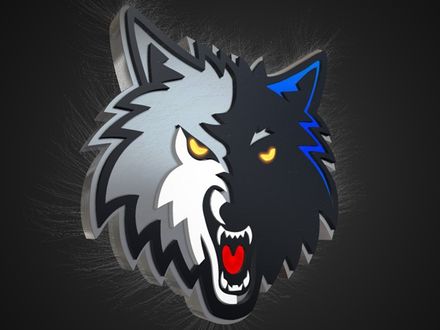Blufftitler Template : 3D Logo Wolves
