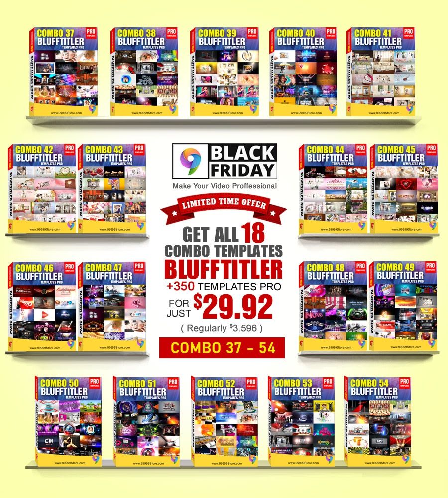 Black Friday - BLUFFTITLER PACK 18 COMBO 37 - 54  [ Only 0.08$ / Temp ]