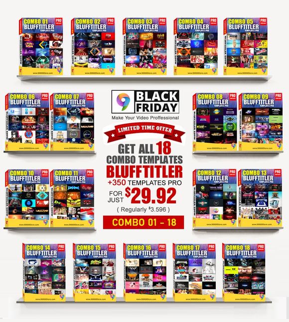 Black Friday - BLUFFTITLER PACK 18 COMBO 01 - 18 [ Only 0.08$ / Temp ]