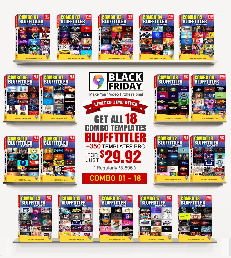 Black Friday - BLUFFTITLER PACK 18 COMBO 01 - 18 [ Only 0.08$ / Temp ]