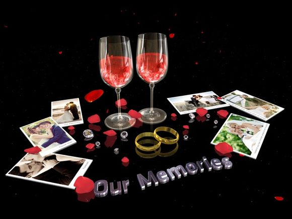 Blufftitler Template : 3D Wedding Slideshow