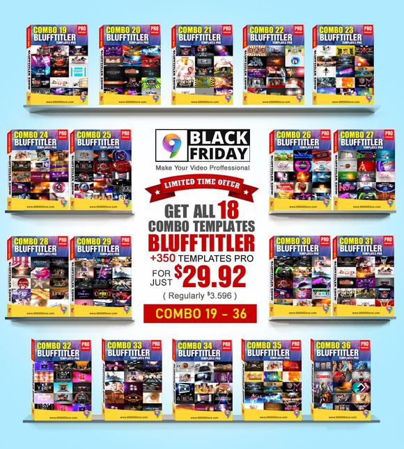 Black Friday - BLUFFTITLER PACK 18 COMBO 19 - 36 [ Only 0.08$ / Temp ]